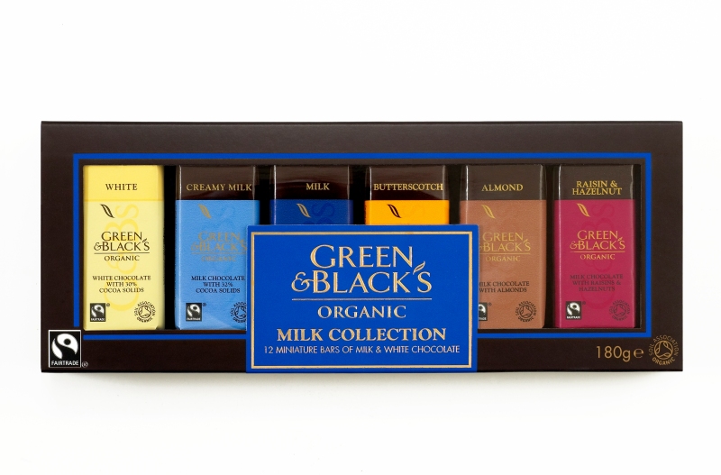 Green & Black's Organic - Collection classique de tablettes miniatures